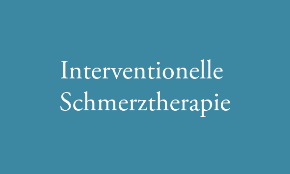 Interventionelle Schmerztherapie